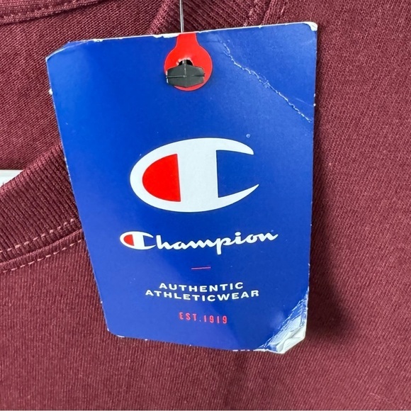 Champion Burgundy and White Bellarmine Knights Dad Crew Neck T Shirt Size 2XL - Picture 5 of 6